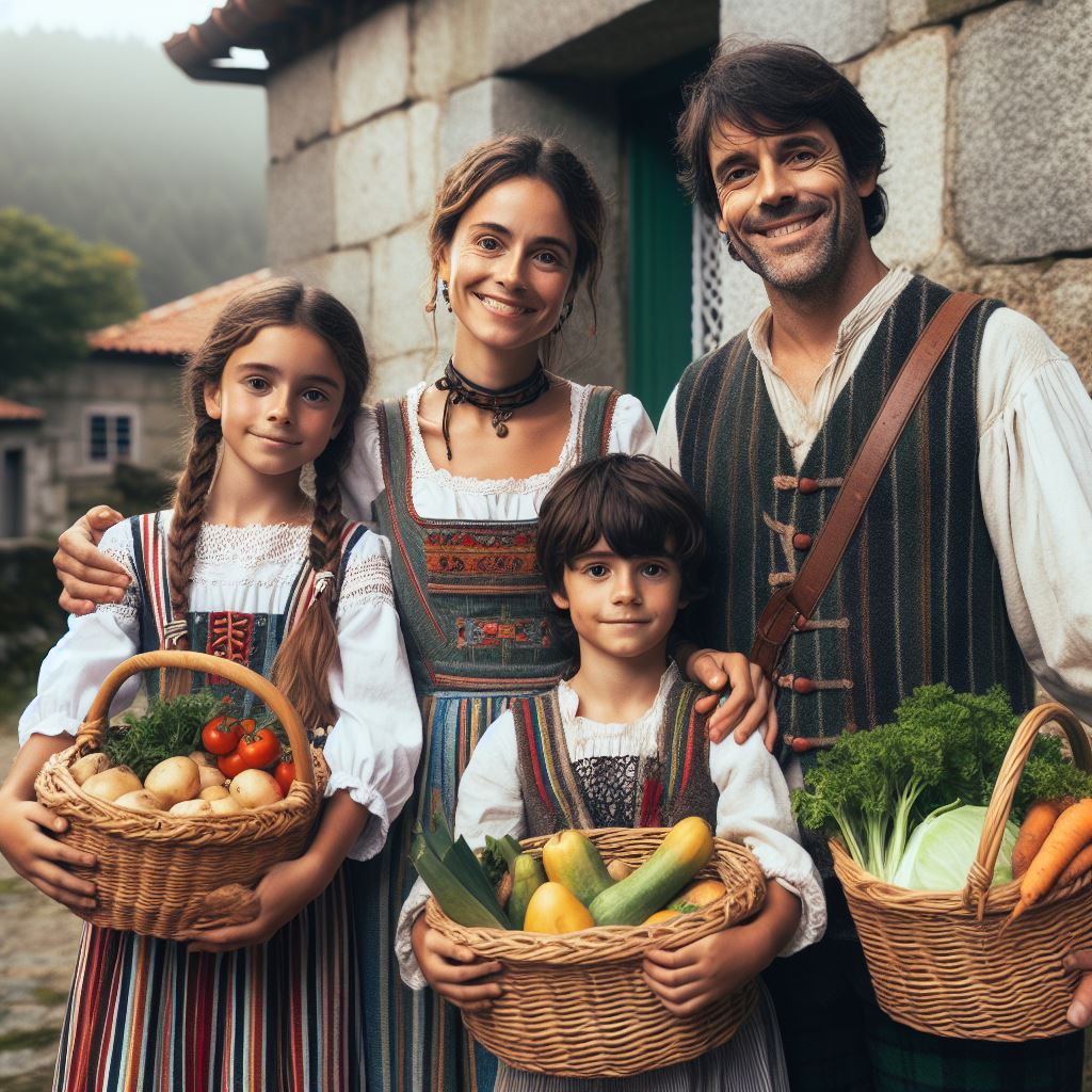 Una familia gallega